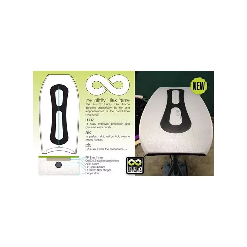 Prancha de Bodyboard Sniper Amaury Lavernhe Iconic PP Infinity Midnight Blue/Dark Grey