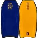 Tabla de Bodyboard Sniper Amaury Lavernhe Iconic PP Quad Dark Blue/Tangerine