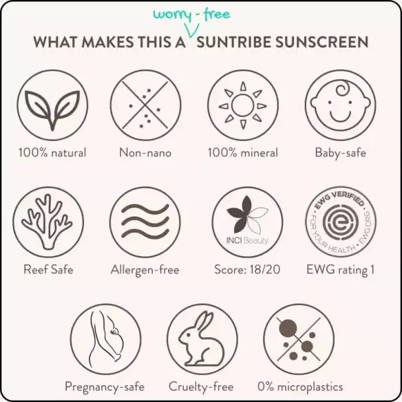 Sonnenschutz Suntribe Natural Zinc SPF50 Tinted