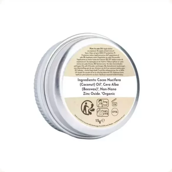 Crème solaire Suntribe Mini Zinc Sport SPF50 White