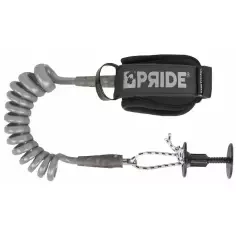 Leash de Bodyboard Pride Stretchfit biceps Silver 8mm