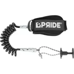 Leash de Bodyboard Pride Stretchfit biceps Black/White 8mm