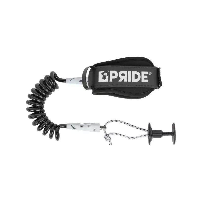 Leash für Bodyboard Pride Stretchfit biceps Black/White 8mm