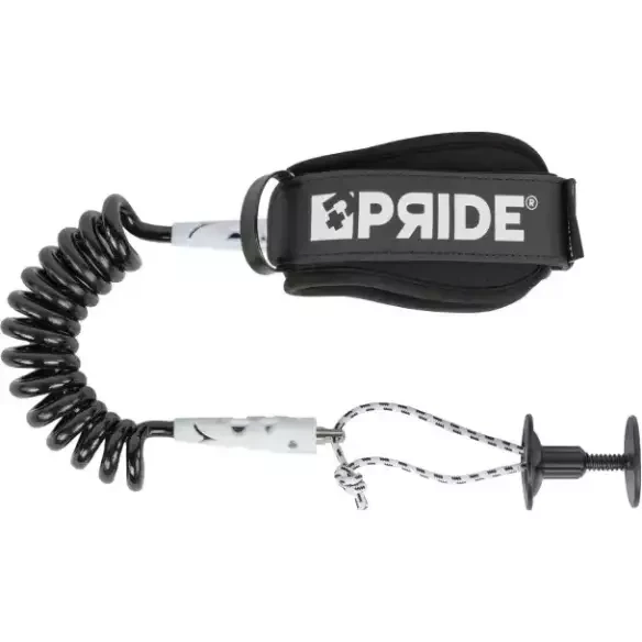 Leash Bodyboard Pride Stretchfit biceps Black/White 8mm