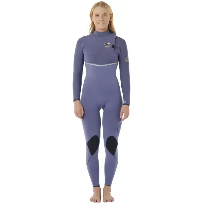 Rip Curl E-Bomb women 4/3mm Zip Free Grey Blue