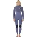 Muta surf Rip Curl E-Bomb women 4/3mm Zip Free Grey Blue
