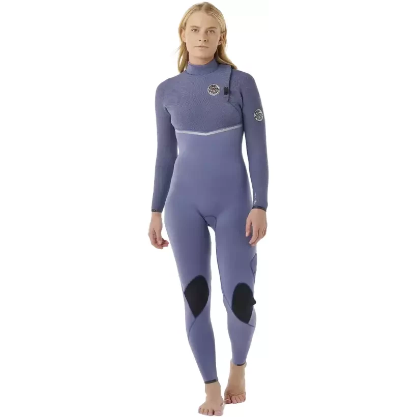 Rip Curl E-Bomb women 4/3mm Zip Free Grey Blue