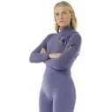 Neoprenanzug Rip Curl E-Bomb women 4/3mm Zip Free Grey Blue