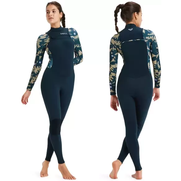 Muta Roxy Swell Natural 4/3mm FZ Black Floral