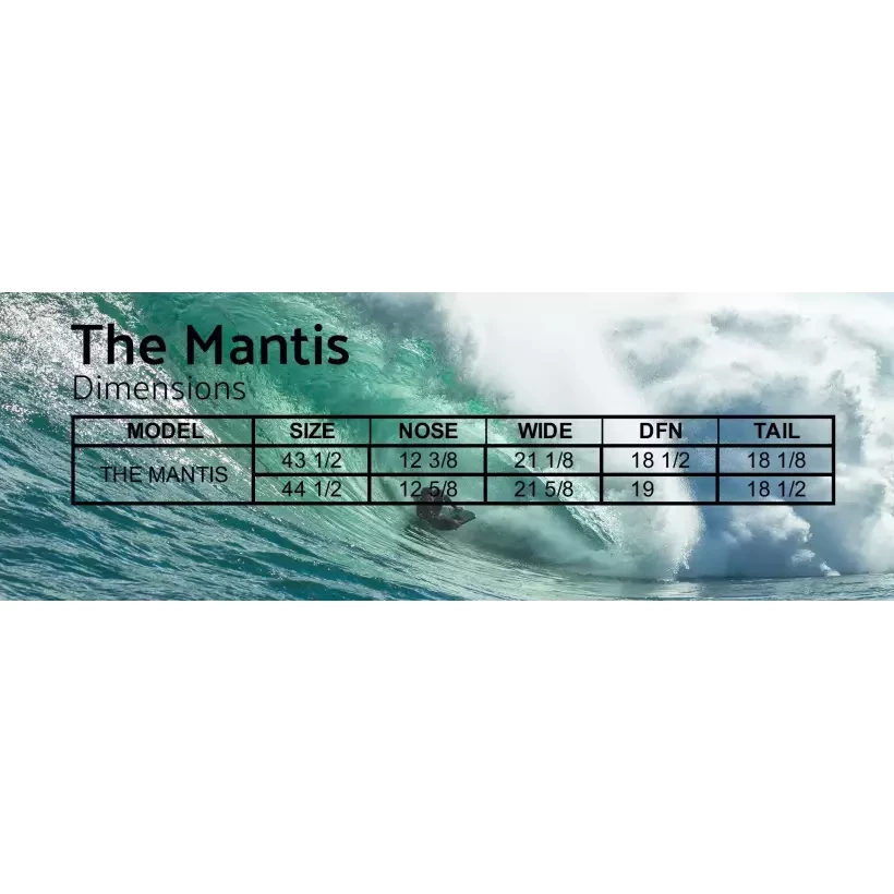 Bodyboard Pride Mantis PP SDC Green/ Grey
