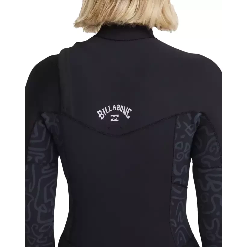 Fato Surf Billabong Synergy Natural 4/3mm CZ Black Fade