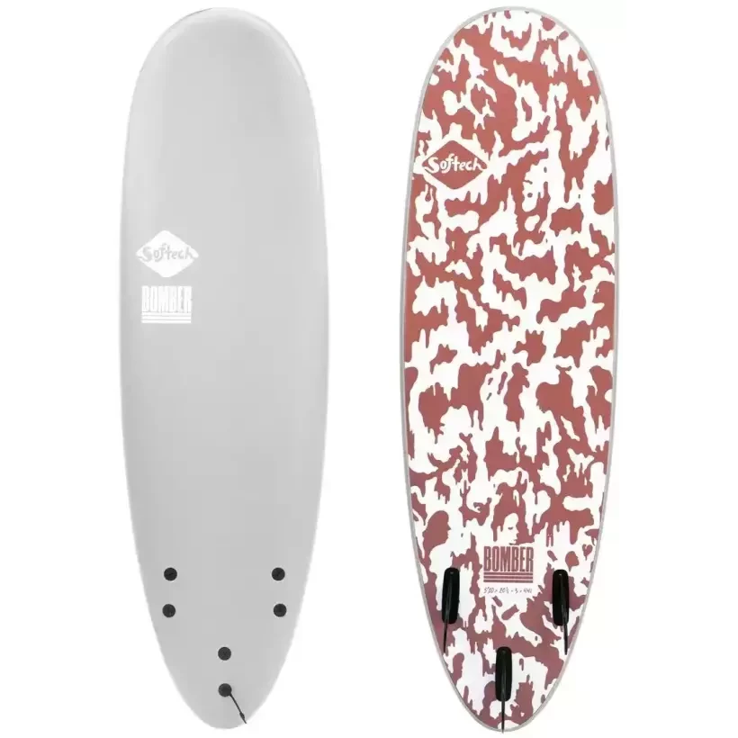 Surfbrett Softech Bomber Red/Grey