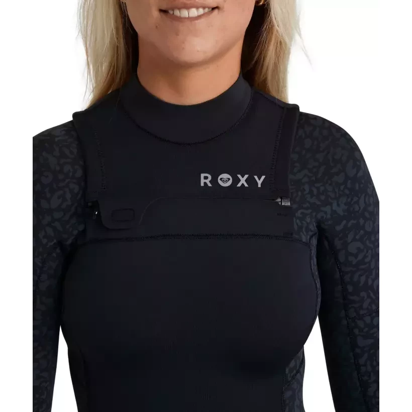 Neopreno Roxy Swell Natural 4/3mm FZ Animal Print