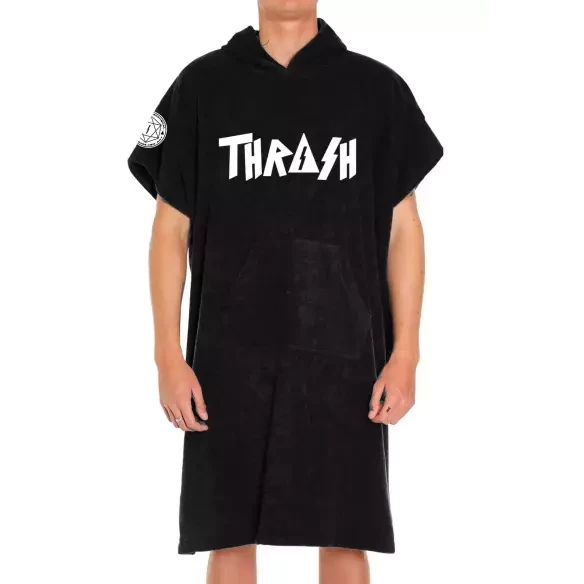 Poncho toalla Thrash Logo White