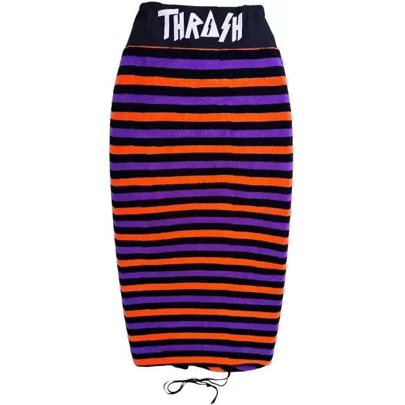 Thrash Stripe Stretch Sox bodyboard cover Orange/Black/Purple