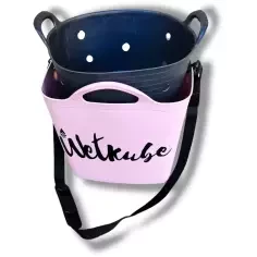 Wetkube quadratisch 43 Liter Rosa
