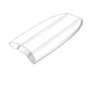Tabla de bodyboard NMD Ben Player Alphaflex PP Blue/White