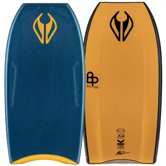 Planche de bodyboard NMD Ben Player Proride X4 Mini Quad K19 PP Deep Sea Green/Tangerine