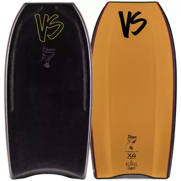Prancha de bodyboard VS Winchester Proride X4 Mini QUAD K19 PP Royal Black/Tangerine