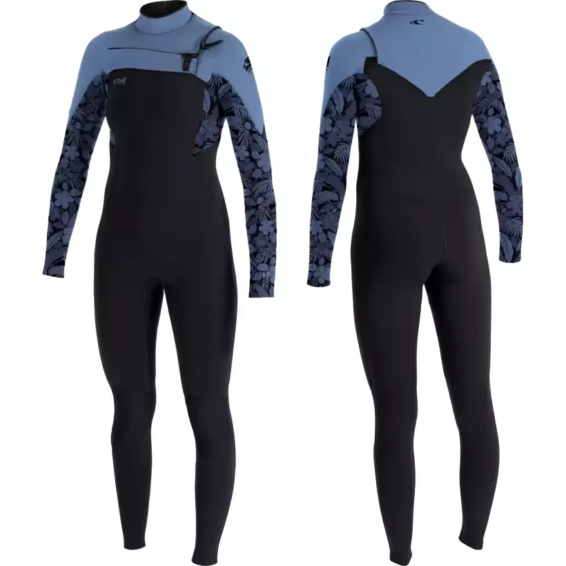 Fato Surf O´Neill Epic Womens 4/3mm CZ Black/Stormy Palm/Fadenim