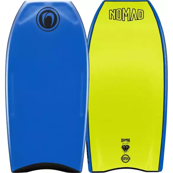 Prancha de bodyboard Nomad Cramsie Pro D12 PP Aztec Blue/Electric Lemon