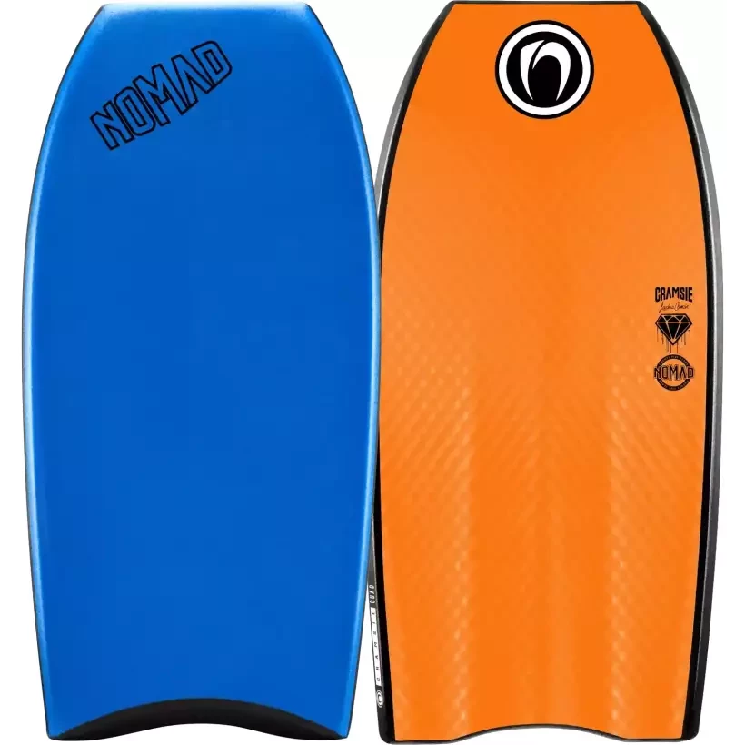 Prancha de bodyboard Nomad Cramsie Quad LTD PP Aztec Blue/Orange
