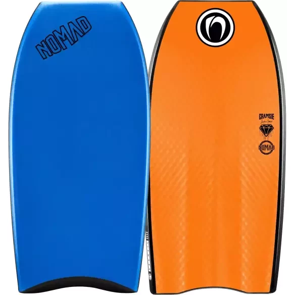 Prancha de bodyboard Nomad Cramsie Quad LTD PP Aztec Blue/Orange