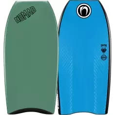 Planche de bodyboard Nomad Cramsie Quad LTD PP Steel Green/Aqua Blue