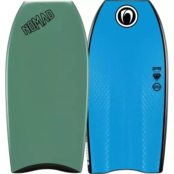 Planche de bodyboard Nomad Cramsie Quad LTD PP Steel Green/Aqua Blue
