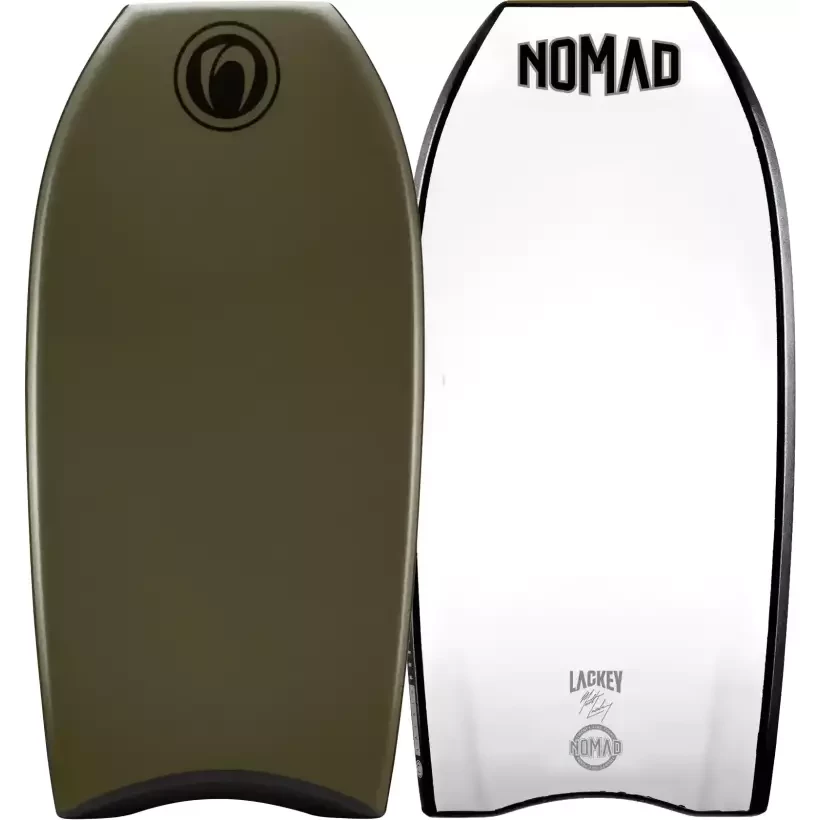 Prancha de bodyboard Nomad Matt Lackey Premium PP Military Green/White