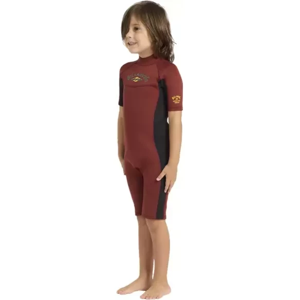 Fato Surf Shorty Billabong Absolute 2/2mm Toddler Fire Red