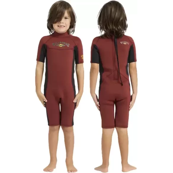 Wetsuit Shorty Billabong Absolute 2/2mm Toddler Fire Red