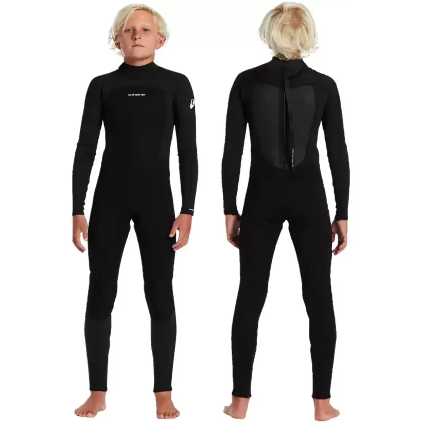 Neopreen Quiksilver Prologue Flat lock  Junior 3/2mm Black