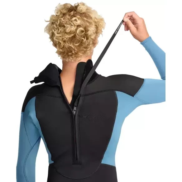 Combinaison Quiksilver Prologue + Flatlock 3/2mm Cloud Blue