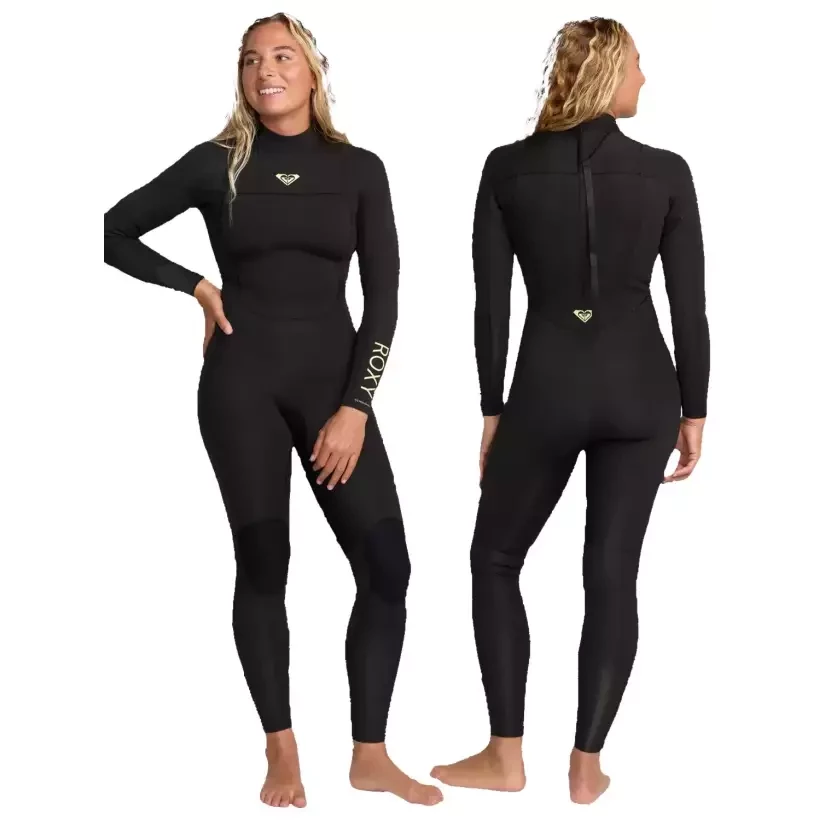 Neopreno Roxy Prologue + Women Flat lock 3/2mm Black