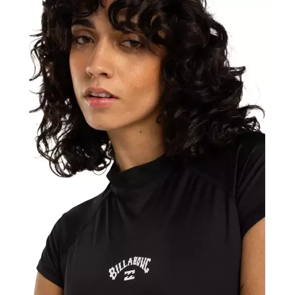 Billabong lycra zwempak Tropic bodysuit SS Black Pebble
