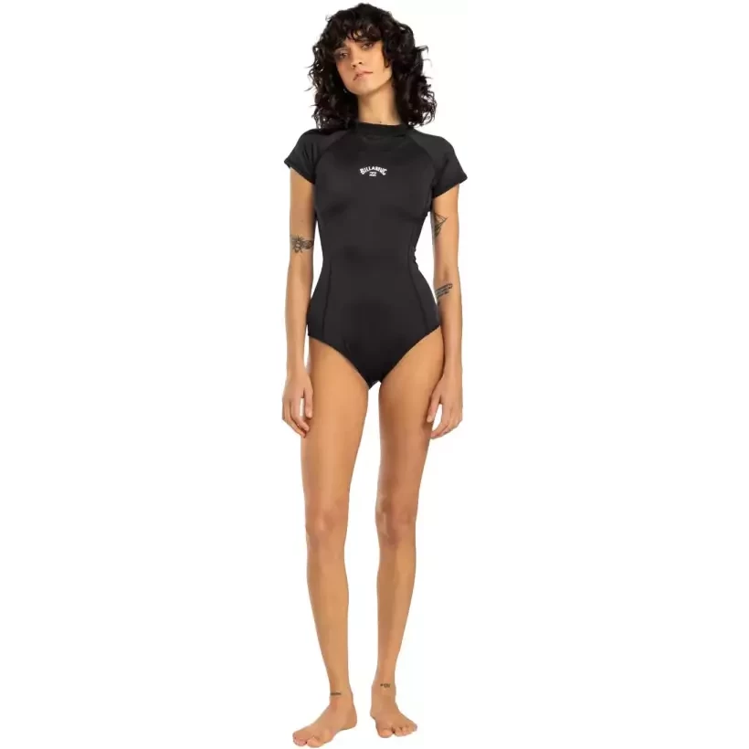 Lycra bañador Billabong Tropic bodysuit SS Black Pebble