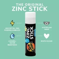 Protezione Solare, Sole Zapper Zinco Stick SPF 50+ White 2