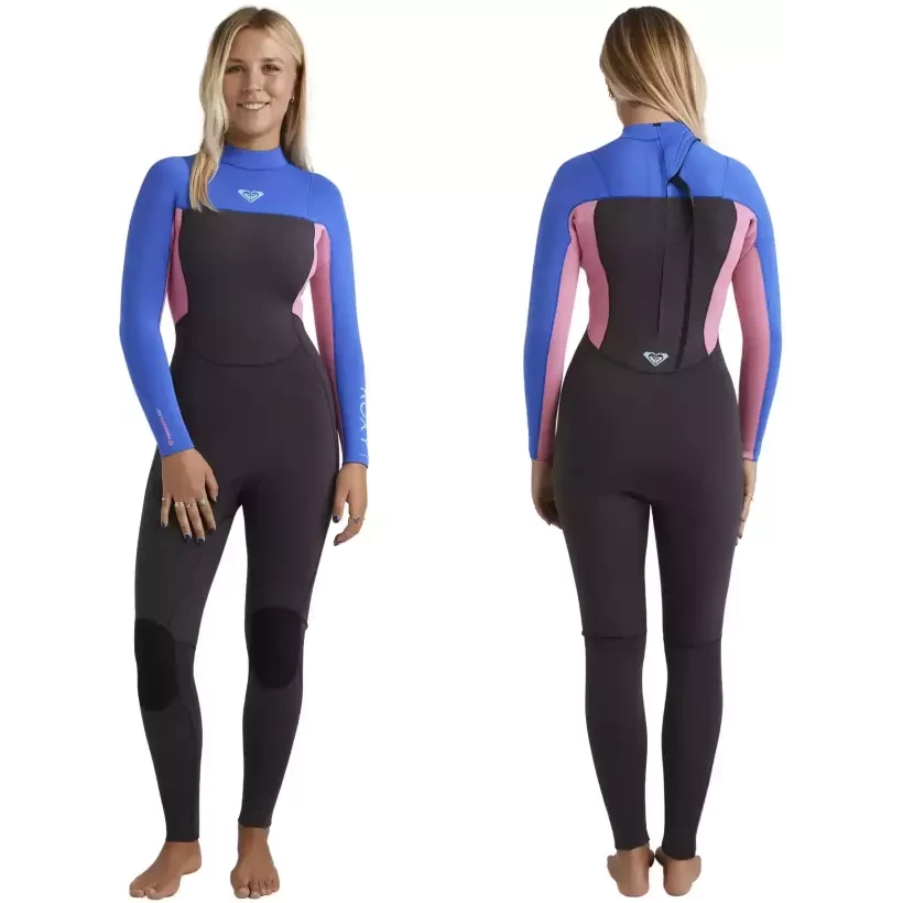 Fato Surf Roxy Prologue + Women Flat lock 3/2mm Cobalt