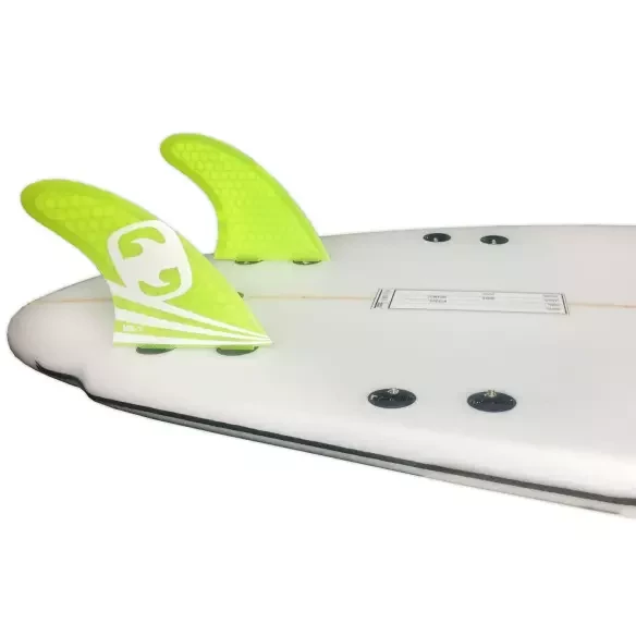 Pinne surf posteriore quad Mundo-Surf MS-1 Corelite Yellow