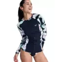 Lycra Roxy LS Zip Licra Anthracite Spring Charming