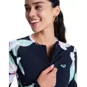 Licra Roxy LS Zip Licra Anthracite Spring Charming