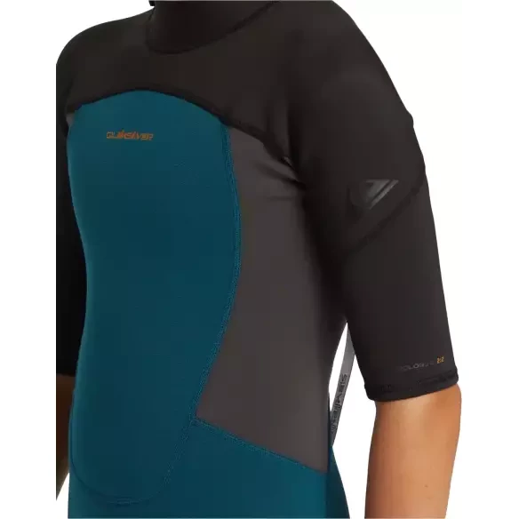Wetsuit quiksilver prologue+ 2mm Boy Midnight Turquoise