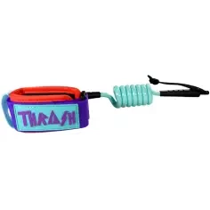 Leash de bodyboard Thrash Cam wrist 8mm Aqua/Purple