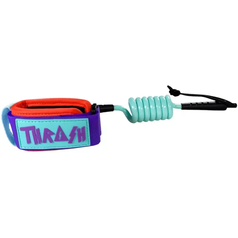 Bodyboard leash Thrash Cam wrist 8mm Aqua/Purple