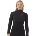 Fato Surf Rip Curl E-Bomb women 3/2mm Zip Free Black