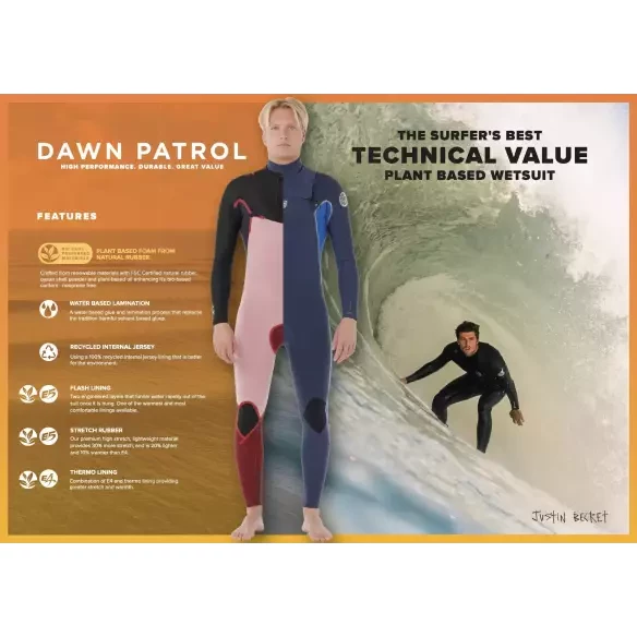 Combinaison Rip Curl Dawn Patrol 3/2mm CZ Electric Cobalt