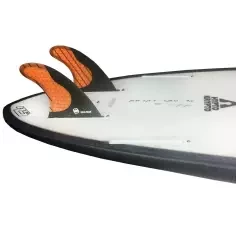 Fins Mundo-Surf MS-1 Carbon quad rear Single Tab Orange 2