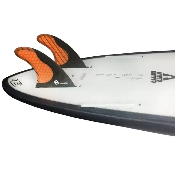 Kiel quad-achter-de-Wereld-Surf MS-1 Carbon Single Tab Orange