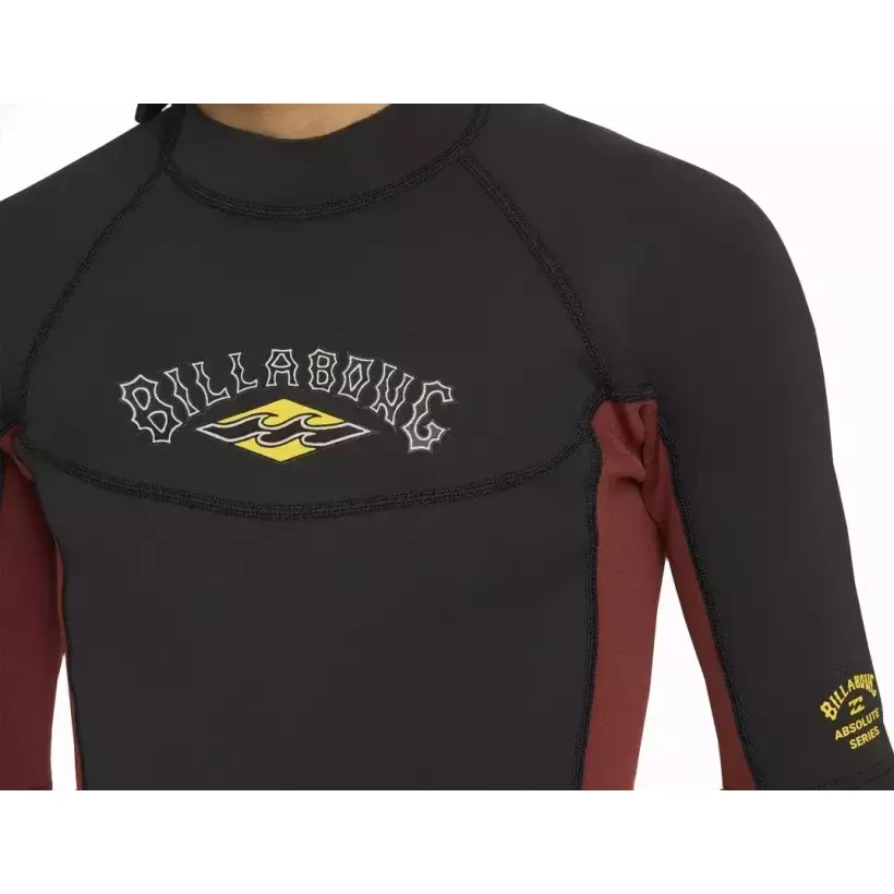 Wetsuit Shorty Billabong Absolute 2/2mm BZ Junior Fire Red